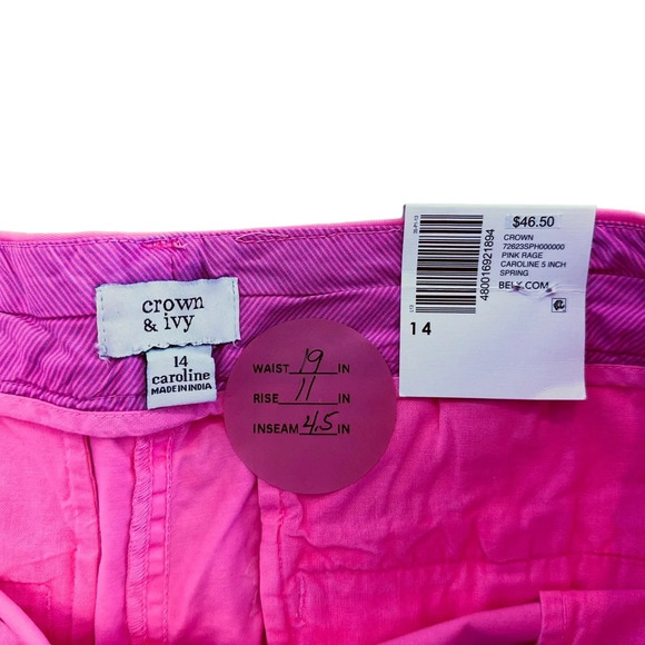 Croft & Barrow Pink Rage Caroline Shorts - Picture 3 of 4